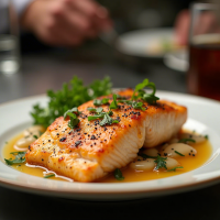 Honey Garlic Salmon Piccata