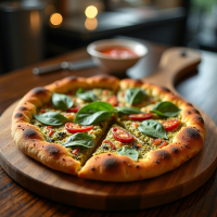 Rocket Pesto Flatbread Pizza
