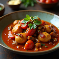 Spicy Tomato Chicken Stew